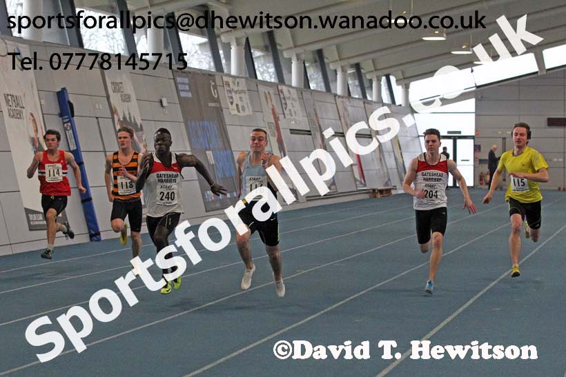 60 metres, North Eastern Indoor Champs. Photo: David T. Hewitson/Sports for All Pics